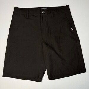 Reef Hybrid Board Shorts 28 Black Performance Stretch 18in Outseam
